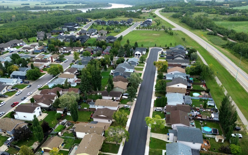 Aerial photo of Prince Albert