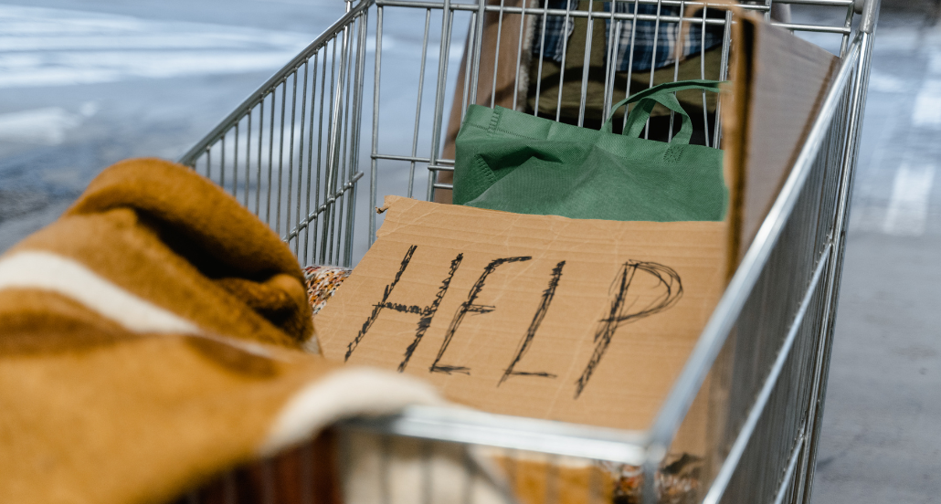 Shopping Cart and Help sign