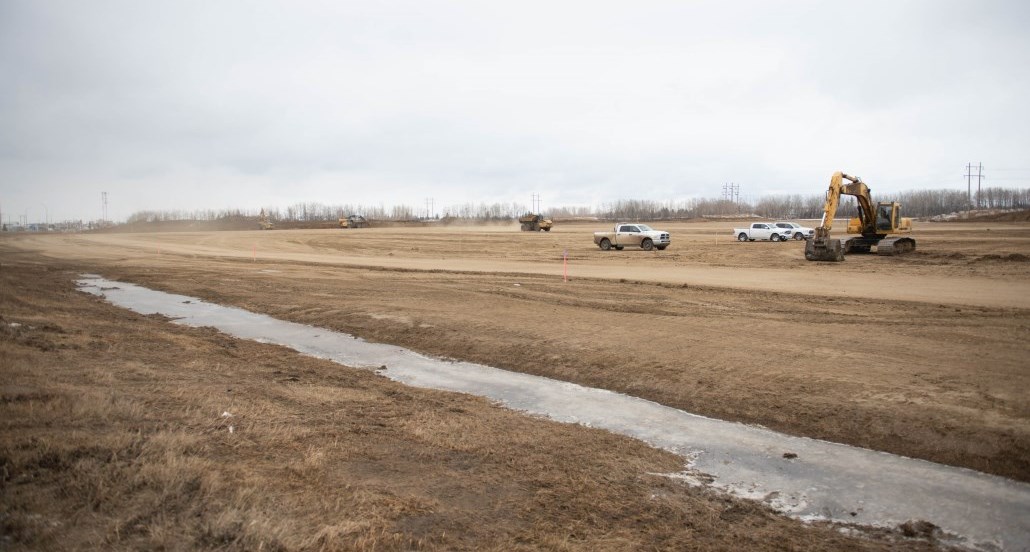 site of the aquatic and arenas recreation centre march 2021